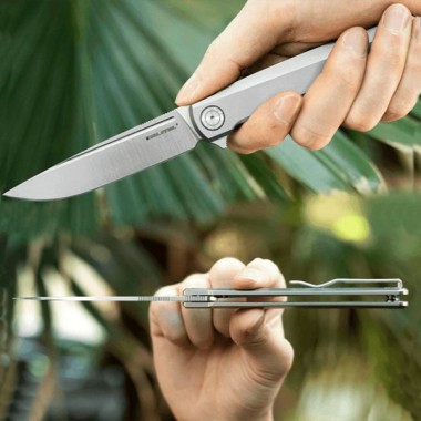 Нож складной Real Steel G-Frame Titan, клинок N690, 8,8см